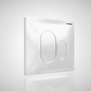 Alternative view of Типка за уградно казанче Sanica P01 Бела и Црна